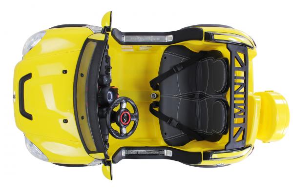 Kinder Elektroauto BMW Mini Beachcomber XXL Lizenziert 2 Personen Gelb - Elektro Auto Elektroauto Kinderauto
